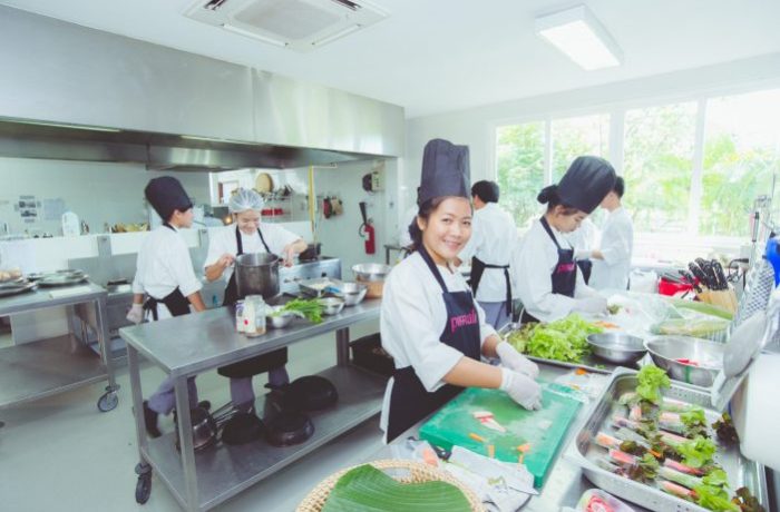 Kitchen Frau in der Küche