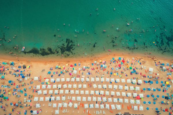 Strand Bulgarien Vogelperspektive Strand Bulgarien Vogelperspektive